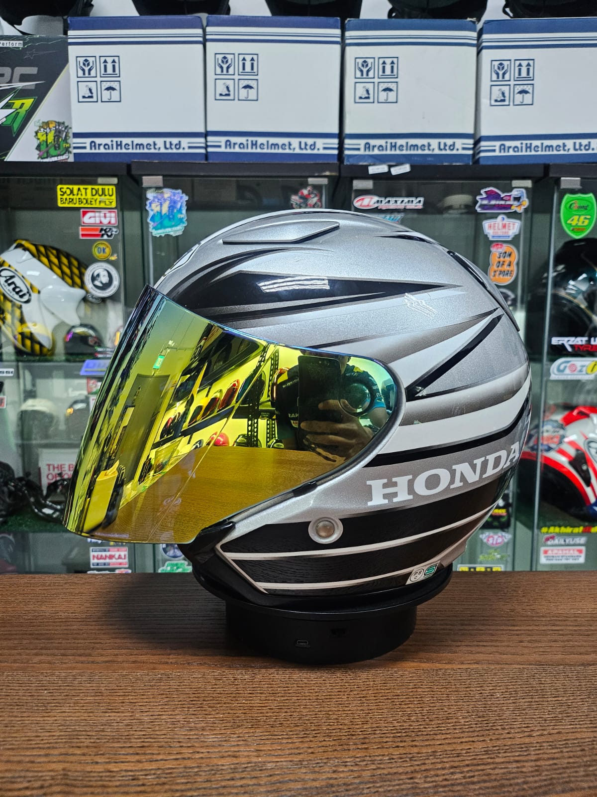 Shoei J-Stream Honda Silver – June's Garage