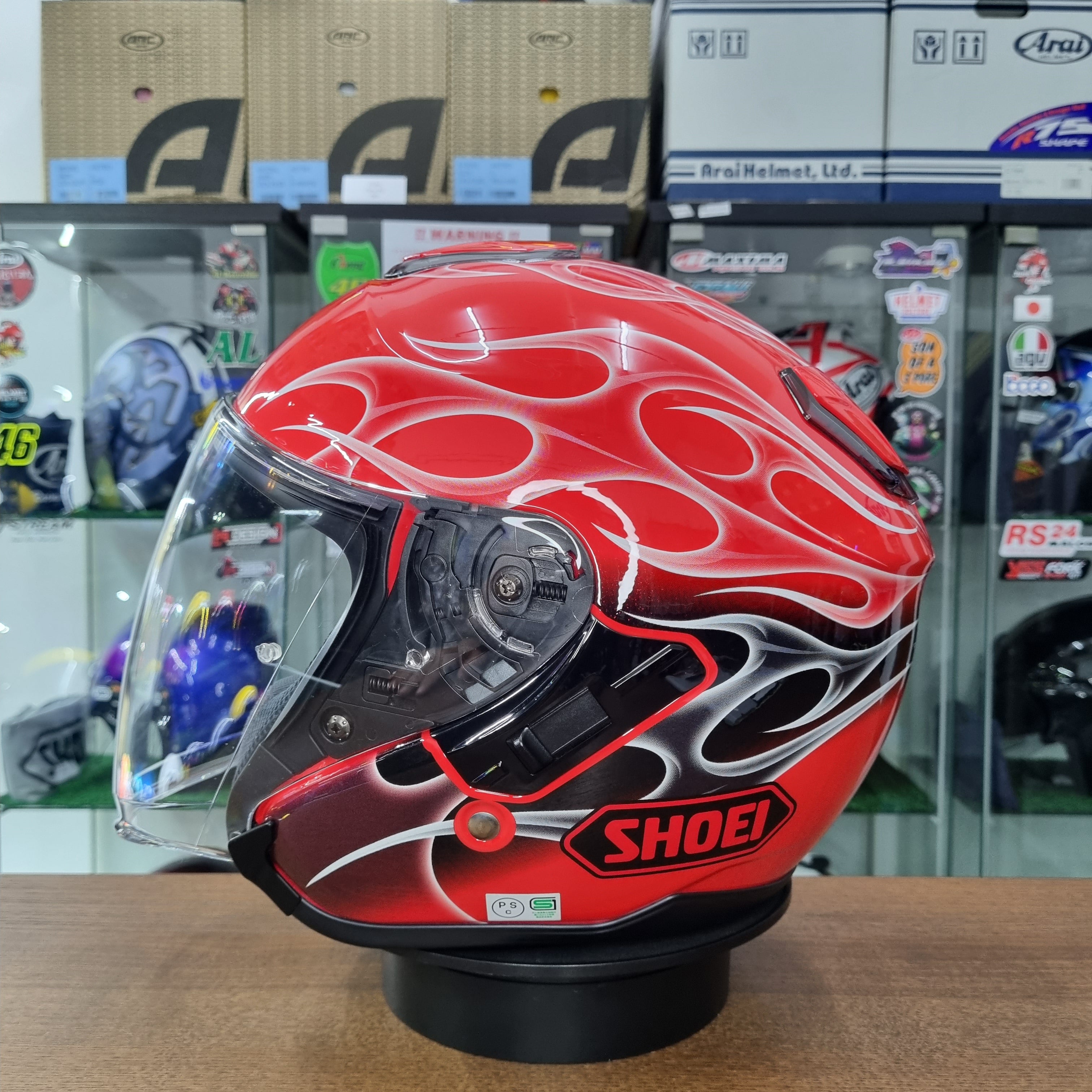 Shoei Reborn Red – June's Garage