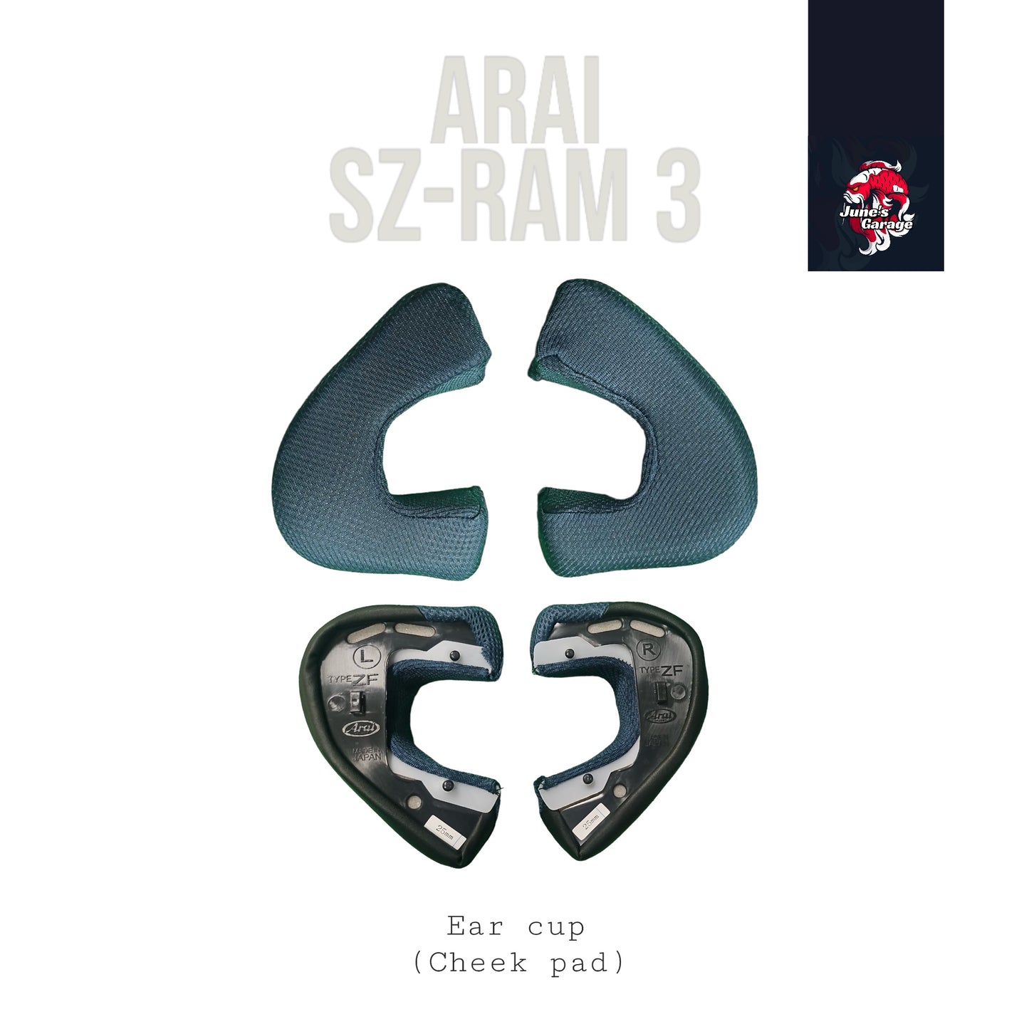 Arai Ram 3 Ear Cup (Cheek Pad)