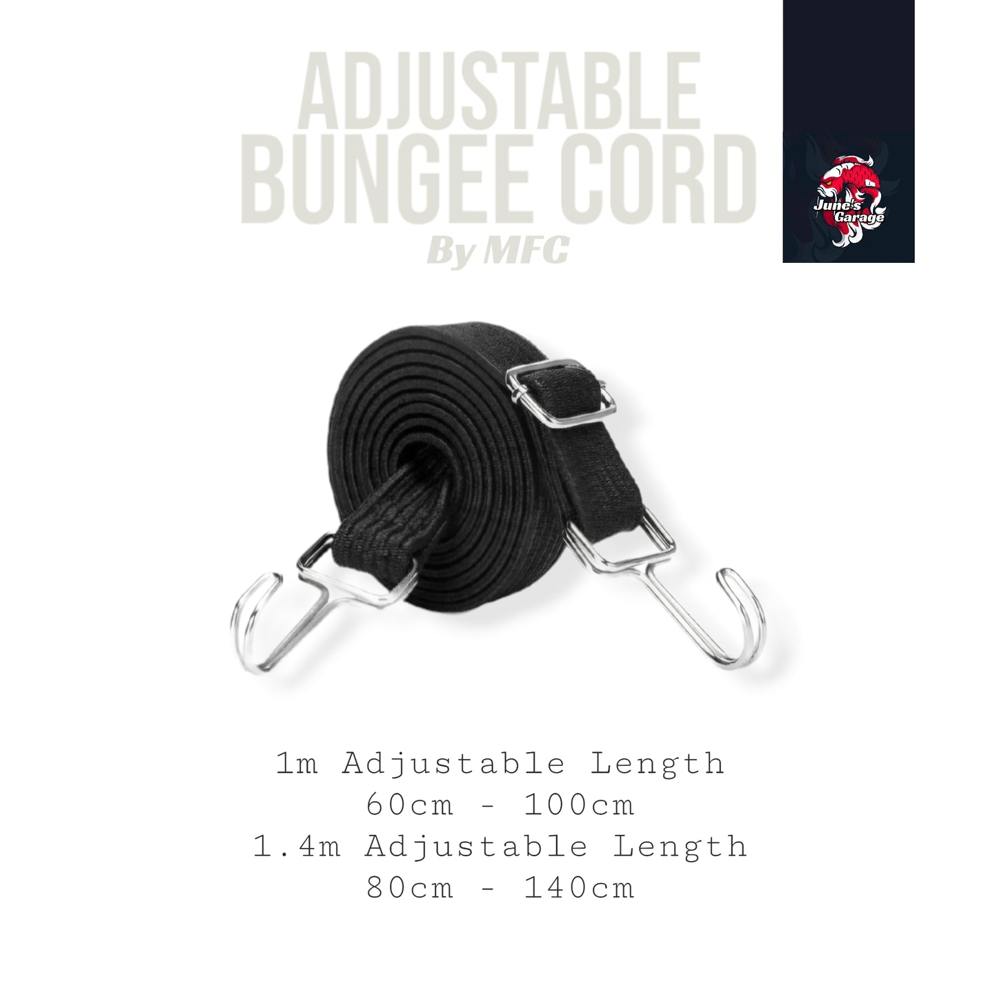 Adjustable Flat Bungee Cord