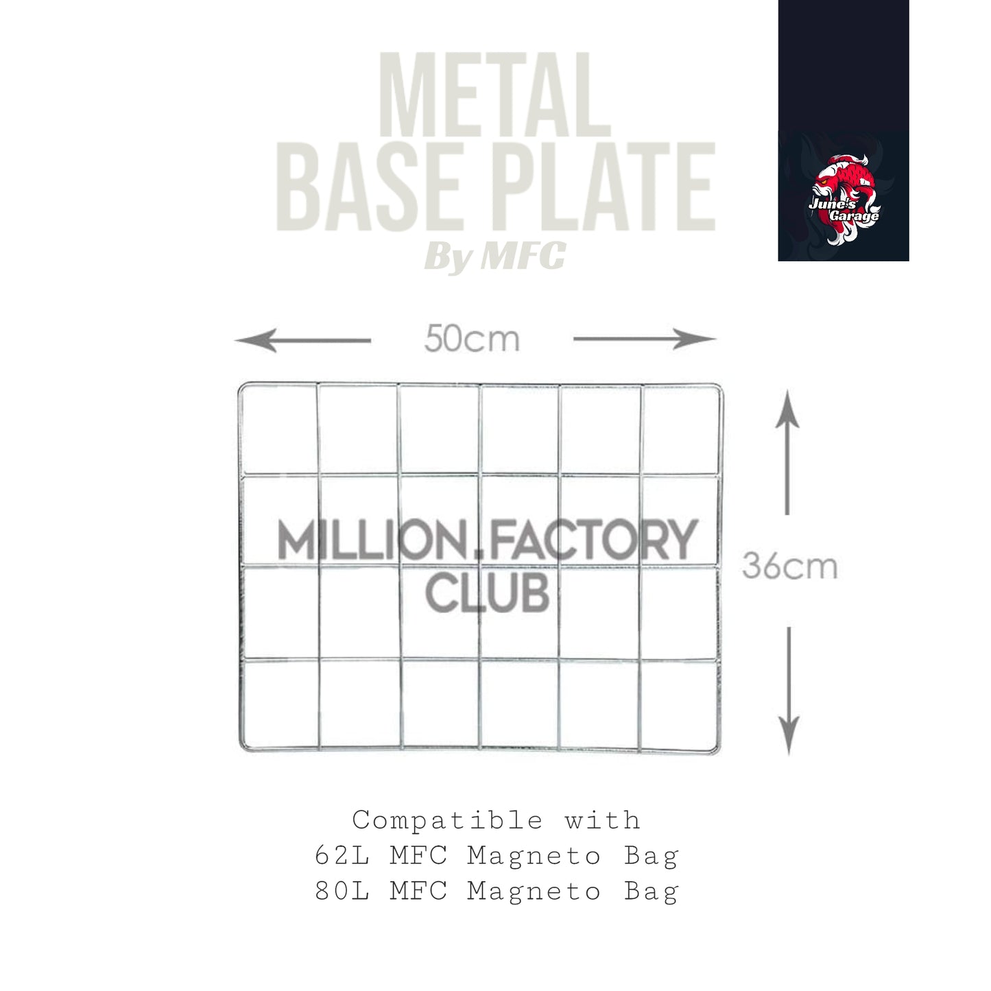 Thermal bag metal base plate